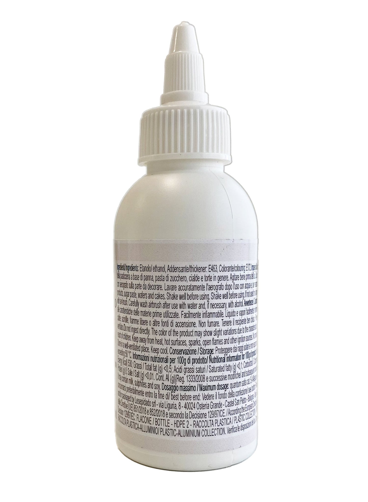 Colorante alimentare Perlato Madreperla per aerografo a base alcol 100ml