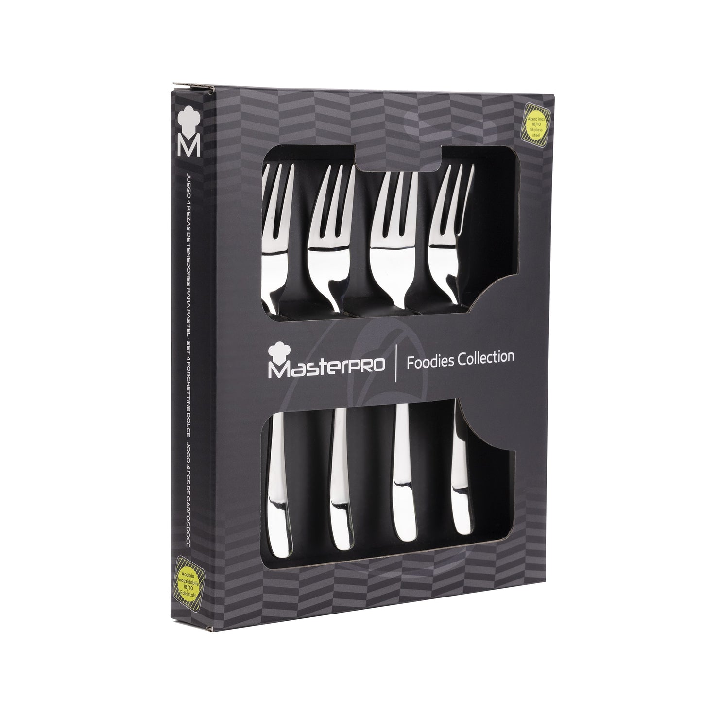 SET 4 PCS FORCHETTE DA TORTA SS SHINY FOODIES MP