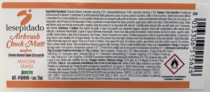 Colorante alimentare Pastello Arancione per aerografo a base alcol 75ml