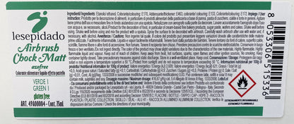 Colorante alimentare Pastello Verde per aerografo a base alcol 75ml