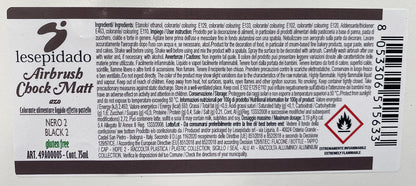 Colorante alimentare Pastello Nero per aerografo a base alcol 75ml