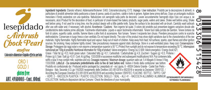 Colorante alimentare Perlato Oro per aerografo a base alcol 100ml