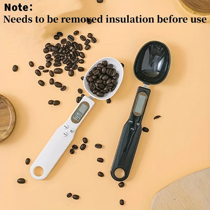 Accurate Measure Digital Kitchen Scale Spoon - LCD Display, 0.1g-500g Precision, Button Battery-Powered, Ideal For Cooking, Baking, And Portion Control