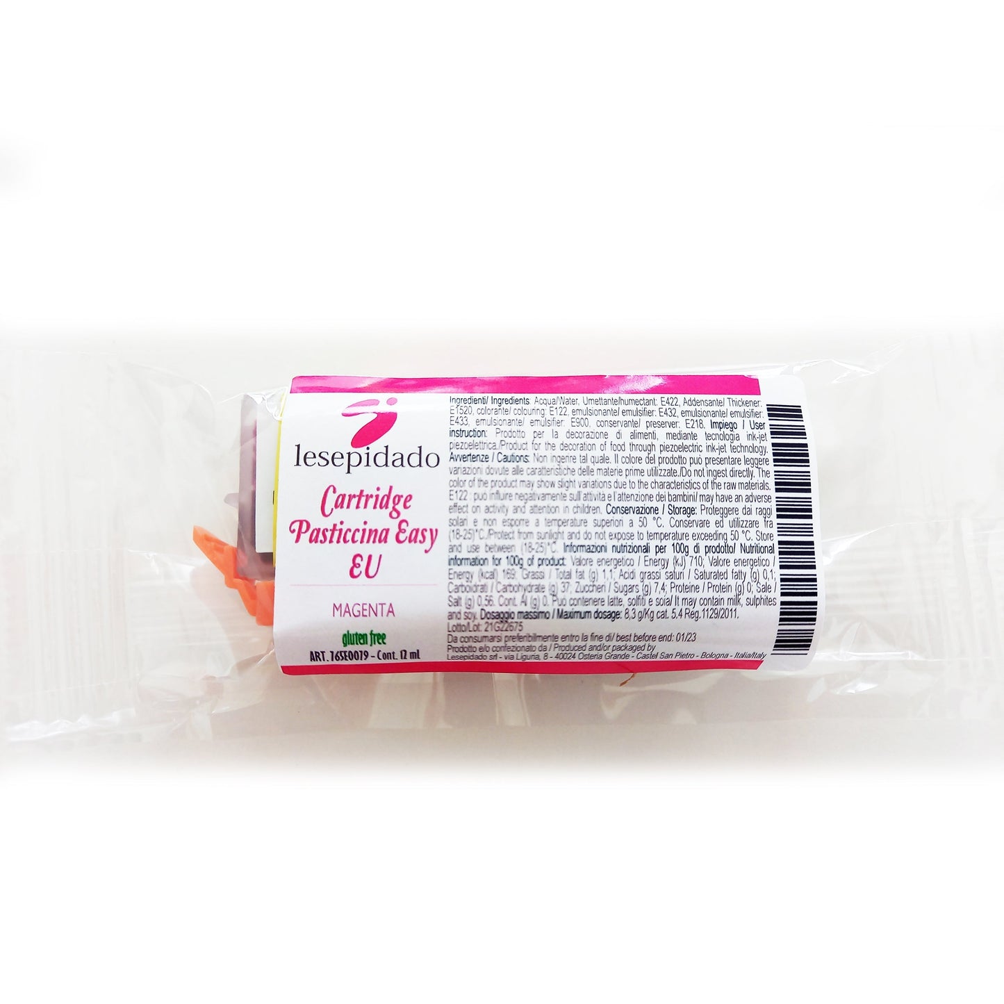 Cartuccia inchiostro alimentare Magenta Pasticcina Easy 1pz. 12 ml
