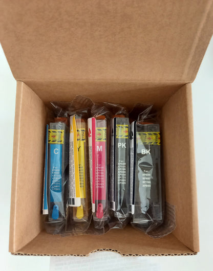 Kit 5 cartucce inchiostro alimentare CMYK Pasticcina Easy 12mlx4 +22ml