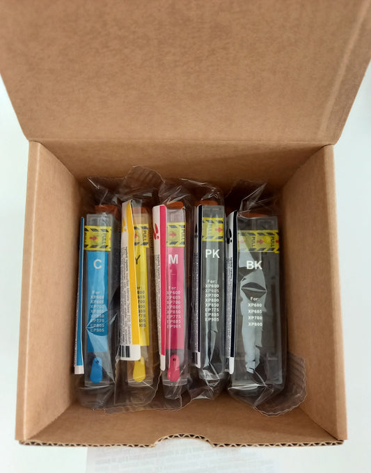 Kit 5 cartucce inchiostro alimentare CMYK Pasticcina Easy 12mlx4 +22ml