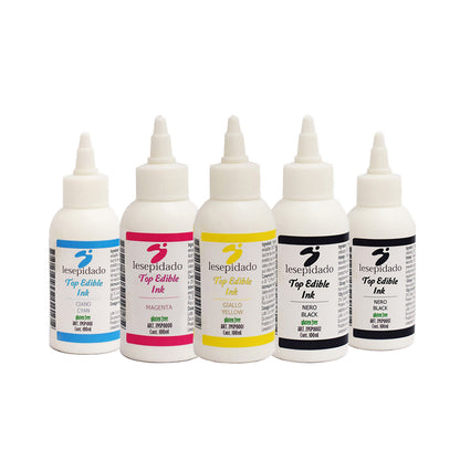 Kit di 5 inchiostri alimentari da 100 ml per stampanti alimentari Epson