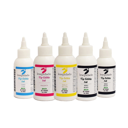 Kit di 5 inchiostri alimentari da 100 ml per stampanti alimentari Epson