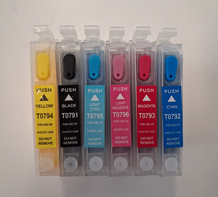 Kit 6 cartucce per stampanti Dolcina 3.0 e Pasticcina 3.0 Lesepidado, Epson Stylus Photo 1500W