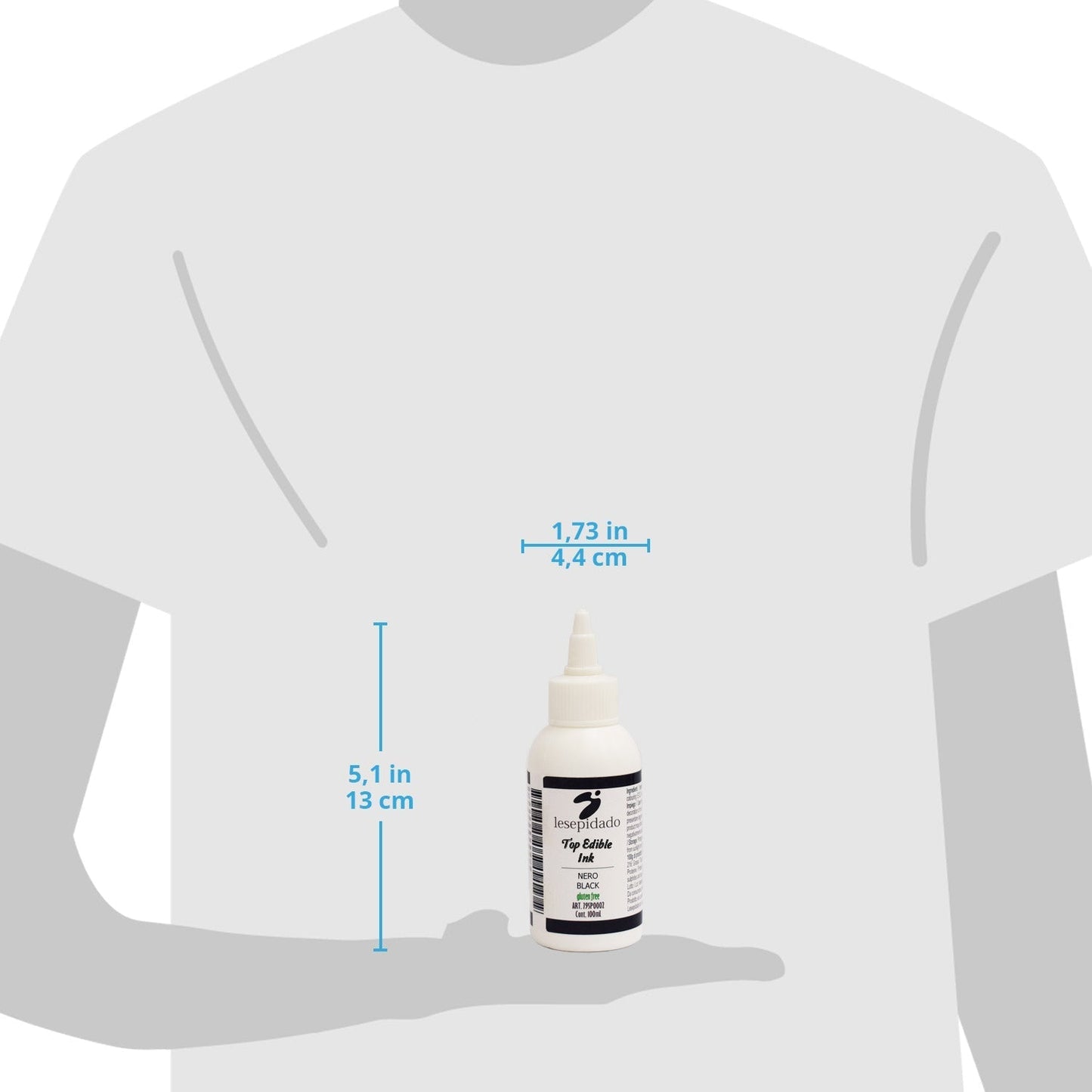 Inchiostro alimentare 100 ml Nero per stampanti Epson