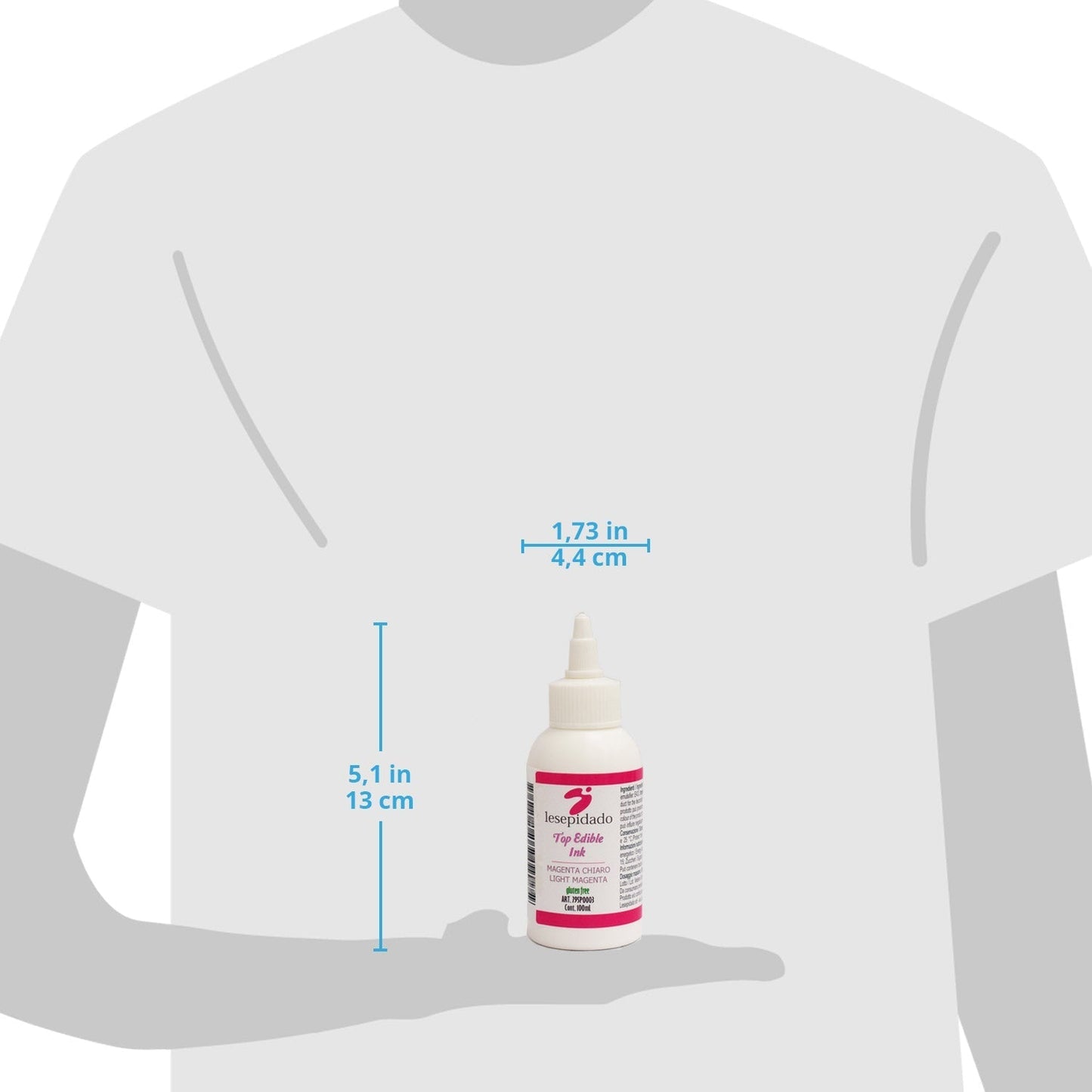 Inchiostro alimentare 100 ml Magenta Chiaro per stampanti Epson