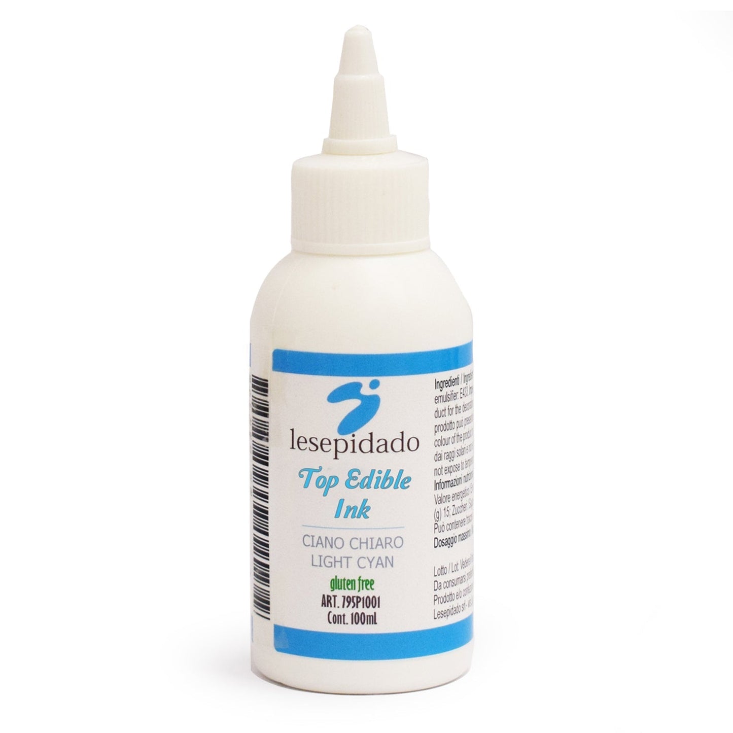 Inchiostro alimentare 100 ml Ciano Chiaro per stampanti Epson