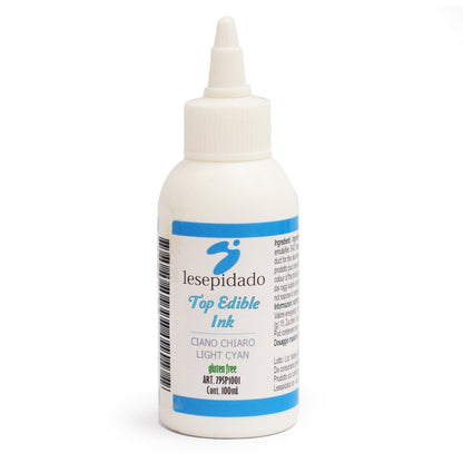 Inchiostro alimentare 100 ml Ciano Chiaro per stampanti Epson
