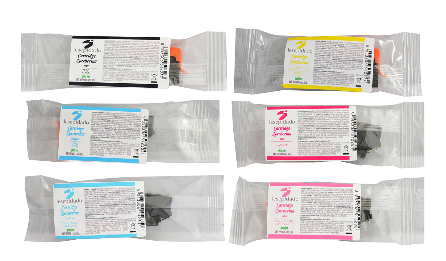 Cartuccia Stampante Zuccherina Ciano chiaro 12mL