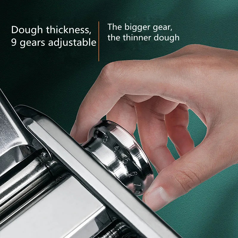 Portable manual stainless steel noodle machine Household dough press machine manual pasta machine