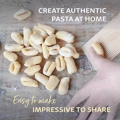 Wooden Gnocchi Pasta Board Set for Rolling Dough Pasta Garganelli Stick Butter Paddles for Homemade Pasta and Butter
