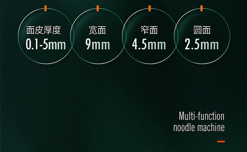 Portable manual stainless steel noodle machine Household dough press machine manual pasta machine