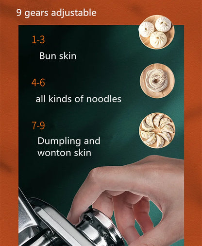 Portable manual stainless steel noodle machine Household dough press machine manual pasta machine