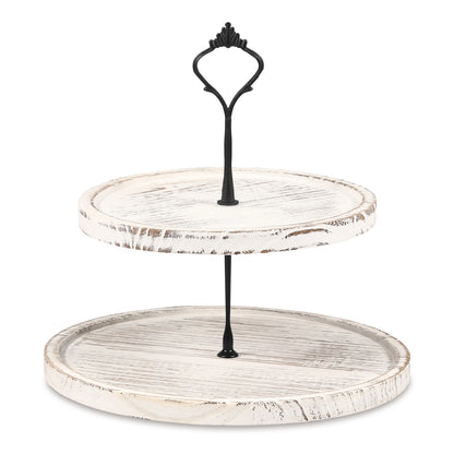 2/3-Layer Wooden Cupcake Stand Round Tiered Cake Display Stand For Birthday Party Dessert Table Fruit Plate Display Tray NEW