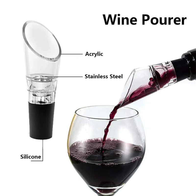 ABUN-40 Pack Wine Aerator Pourer,Spout Bottle Stoppeanter Spout