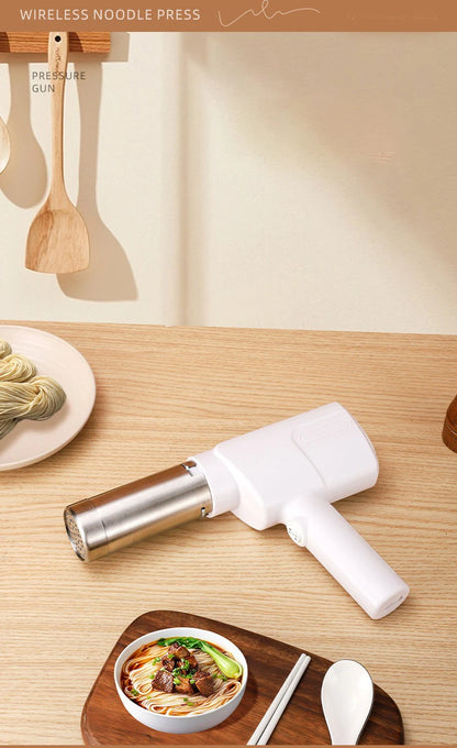 Hand Operated Pasta Maker Cutter Portable Automatic Electric Charging Wireless Manual Spaghetti Noodles Dough Pressing Machine