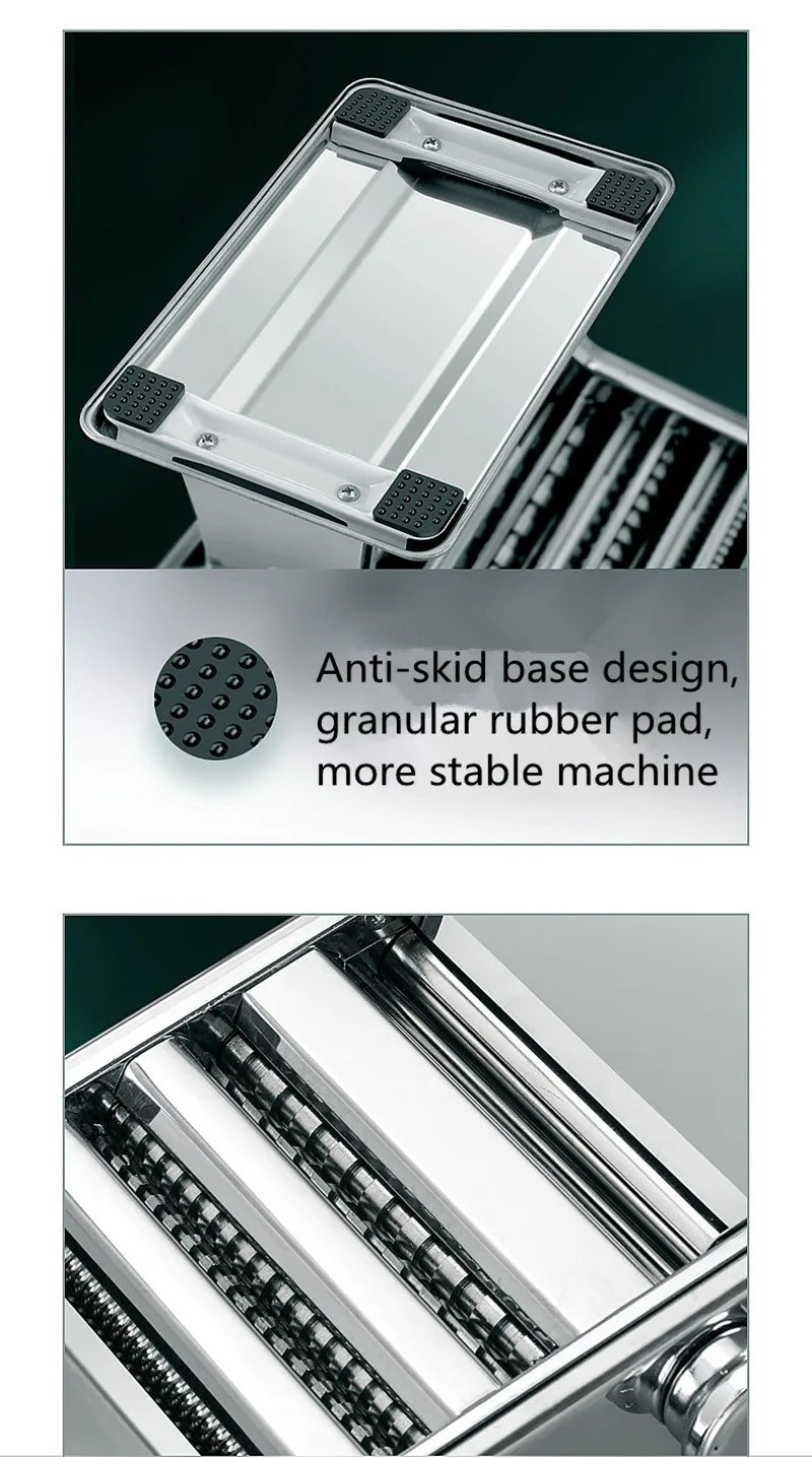 Portable manual stainless steel noodle machine Household dough press machine manual pasta machine