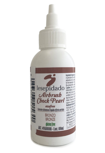 Colorante alimentare Perlato Bronzo per Aerografo a base alcol 100ml