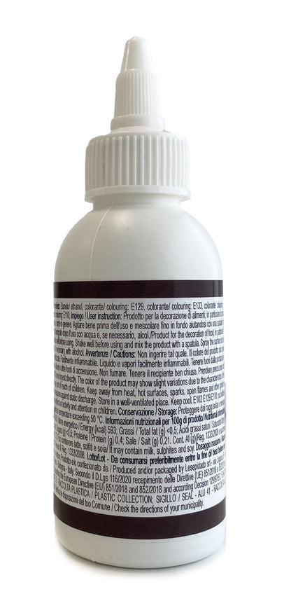 Colorante alimentare Pastello Nero per aerografo a base alcol 75ml
