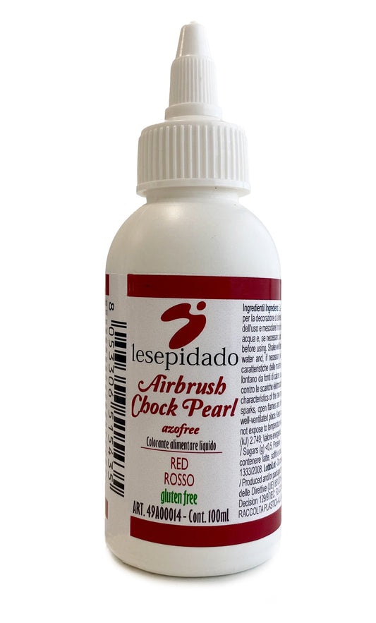 Colorante alimentare Perlato Rosso per aerografo a base alcol 100ml