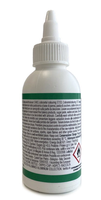Colorante alimentare Pastello Verde per aerografo a base alcol 75ml