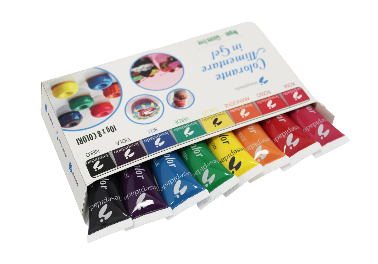 Kit Gel Color Tubetti 8pcs