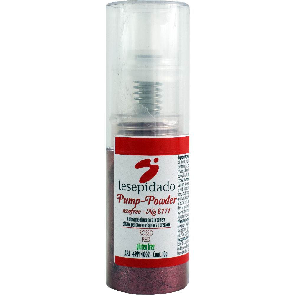 Polvere perlata in pompetta Rosso 10g