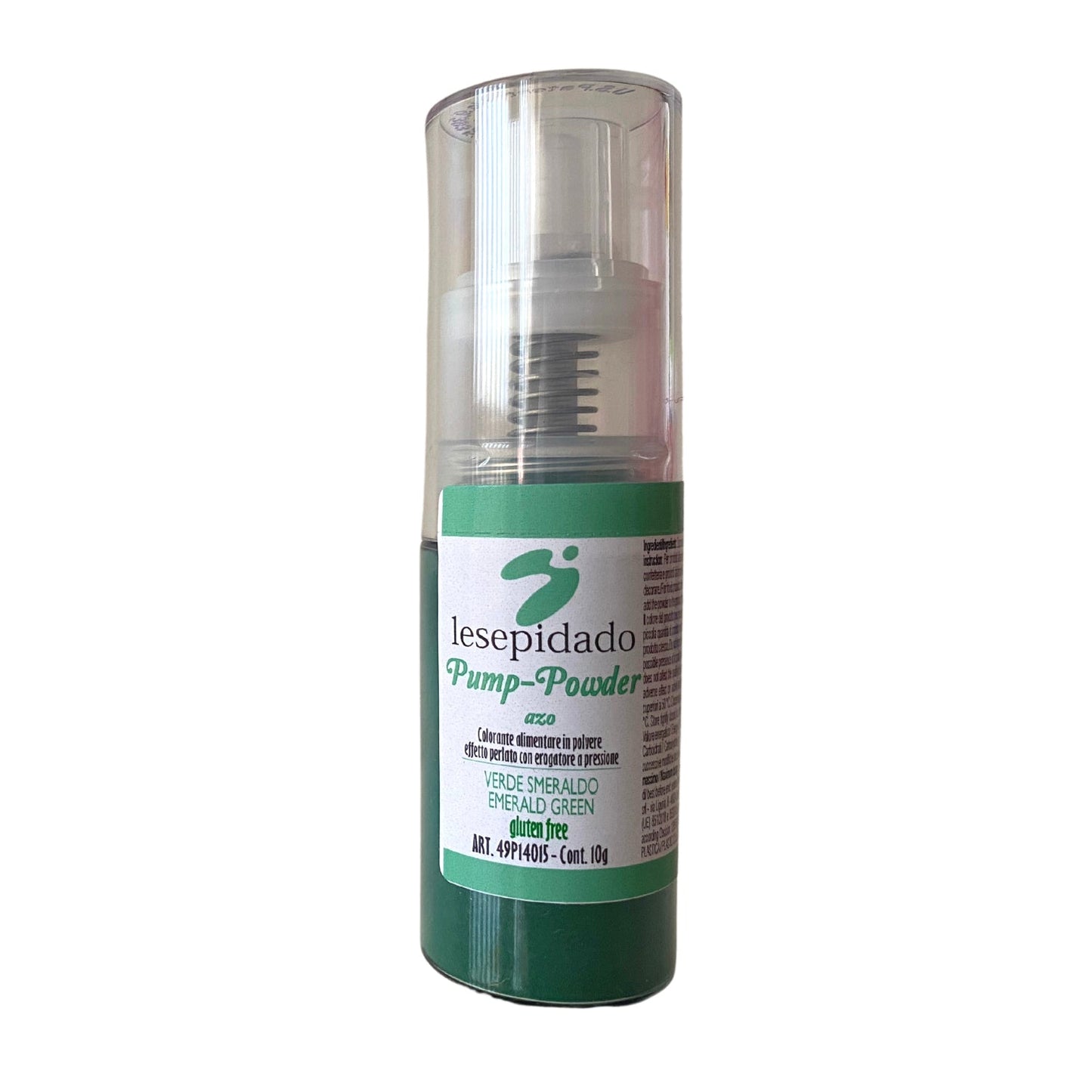 Polvere perlata in pompetta Verde Smeraldo 10g